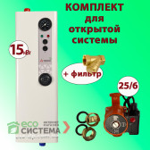 Комплект для открытой системы Тенко КЕ 15 кВт + насос